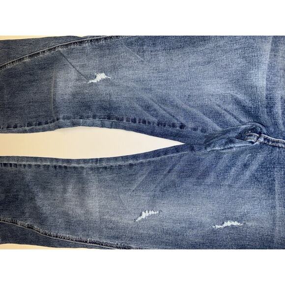 KanCan 5/26 High Rise Wide Leg Jeans Distressed Frayed Hem Retro Y2K NWT - Picture 6 of 6